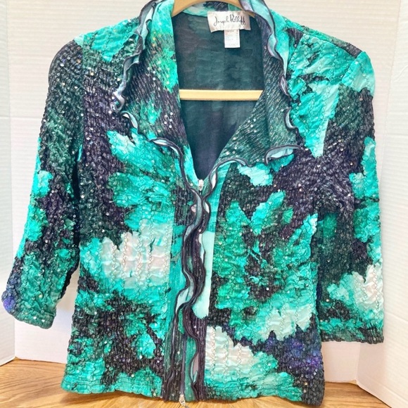 Joseph Ribkoff Multicolor Textured Blouse - Picture 8 of 14